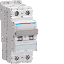 Hager NRN232 Kismegszakító 2P, C-32A, 20kA, 2M villanyszerelés