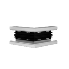 Hager R88627030 Külső sarok, alapprofilból, BR, PVC, 85x170mm, szürke villanyszerelés