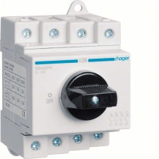 Hager SB432PV HAGER 32A 4 PÓLUSÚ DC SZAKASZOLÓ KAPCSOLÓ, SB432PV villanyszerelés