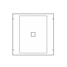 Hager UC005 Quadro HA358 beépítő készlet 600x600mm villanyszerelés
