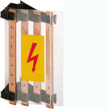 Hager UC830 Quadro oldalsó elhelyezésű síntartó, 250A, 4P, 20x5mm sínhez villanyszerelés