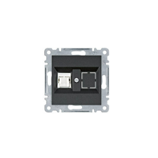 Hager WL2113 Számítógépaljzat RJ45, cat.5e, UTP - fekete villanyszerelés
