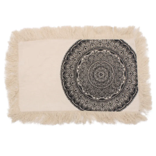  Hagyományos Mandala Párnahuzat - 30x50cm - fekete lakástextília