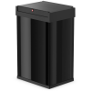 Hailo Big-Box Swing L 8401410 Szemeteskuka 35 l Acéllemez (Sz x Ma x Mé) 339 x 545 x 260 mm Fekete Magától záródó fedél 1 db (4007126001528)