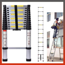 Haina HB-6391 Teleszkópos Alumínium Létra, 6.2 m létra és állvány