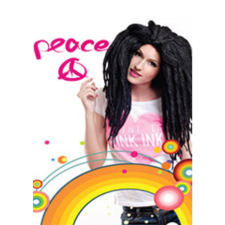 Hair Power Hair Club raszta party paróka, fekete paróka