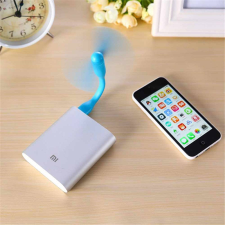  Hajlítható, USB-s mini ventilátor, fekete ventilátor