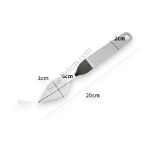  Hajlított tortadíszítő kés 20 cm csepp végű kés és bárd