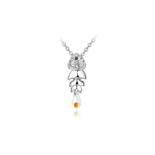  Hal - Swarovski kristályos - Nyaklánc - fehér nyaklánc