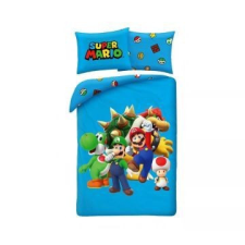 Halantex Super Mario: Együtt a csapat ágynemű garnitúra – 140 x 200 cm, poliészter lakástextília