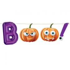 Halloween Boo papír felirat 150 cm party kellék