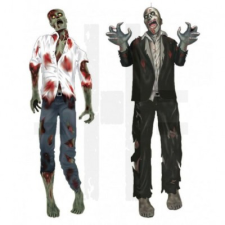  HALLOWEEN FALIDEKOR-ZOMBIE party kellék