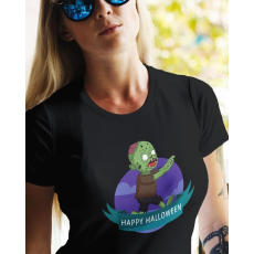  Halloween feliratos póló - Női póló halloweenre - Zombie