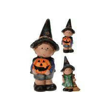  HALLOWEEN FIGURA BOSZORKÁNY 26CM 1DB dekoráció