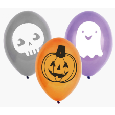 Halloween Friends léggömb, lufi 6 db-os 9 inch (22,8 cm) party kellék