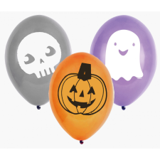 Halloween Friends léggömb, lufi 6 db-os 9 inch (22,8 cm) party kellék