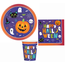 Halloween Friends party szett 36 db-os 23 cm-es tányérral party kellék