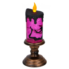 Halloween gyertya 1LED 24cm D9.5x24cm 610gr PP CB - Grundig gyertya