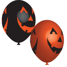 Halloween Halloween Smiling léggömb, lufi 6 db-os 11 inch (27,5cm) party kellék