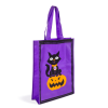  Halloween-i ajándéktáska - 30 x 40 cm - macska és tök