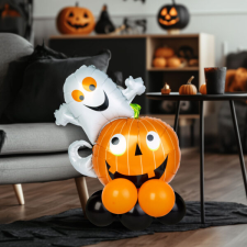 Halloween lufi szett - tök - 10 db/csomag dekoráció