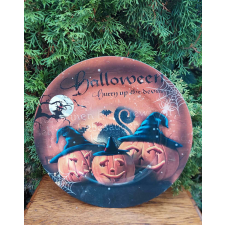 Halloween melamin kínáló tálca 33cm TÖKÖS, halloween dekoráció dekoráció