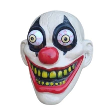 Halloween mozgó szemű gyilkos bohóc maszk álarc jelmez