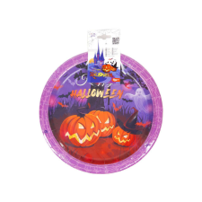  Halloween papír tányér 23 cm 6 db party kellék