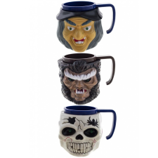  HALLOWEEN POHÁR HANGGAL ÉS FÉNNYEL party kellék