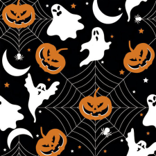  Halloween Scary Black szalvéta 20 db-os 33x33 cm papírárú, csomagoló és tárolóeszköz