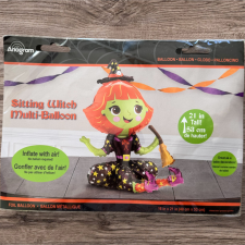  Halloween ülő boszorkány lufi party kellék