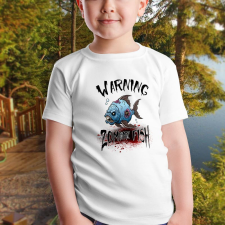 Halloweeni pecás gyerek póló - Zombiefish gyerek póló