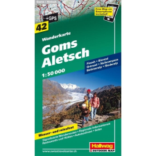 Hallwag Aletsch turista térkép Hallwag 1:15 000 térkép
