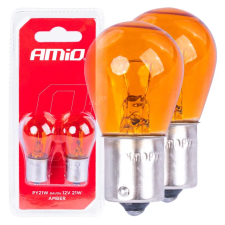  Halogén Izzó PY21W BAU15S 12V – Amber (Borostyánsárga), Irányjelzőhöz, 2 db Bliszter autó izzó, izzókészlet