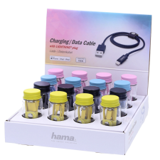 Hama 00183212 Lightning kábel 0,6 M Kék, Rózsa, Sárga (183212) kábel és adapter