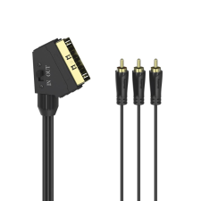 Hama 00205156 SCART kábel 1,5 M 3 x RCA Fekete (hama205156) kábel és adapter