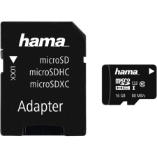 Hama 16GB microSDHC Hama CL10 + adapter (124138) (124138) memóriakártya