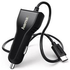 Hama 178310 Autós töltő fix USB-C PD kábellel 3A fekete mobiltelefon kellék