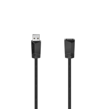 Hama 200618 USB 2.0 hosszabbító kábel 0.75m fekete (hama200618) kábel és adapter