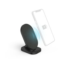 Hama 201685 qi 10w fekete vezeték nélküli telefon töltő kábel és adapter