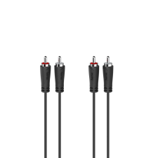 Hama 2 x RCA - 2 x RCA összekötő kábel 3m fekete (205258) kábel és adapter