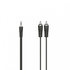 Hama 3,5mm Jack-2 RCA Audio Cable 5m Black kábel és adapter