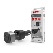 Hama Bluetooth audio vevőegység autókhoz, 3,5 mm-es csatlakozóval, USB töltéssel - HAMA Bluetooth Receiver with 3.5 mm Plug - fekete/ezüst mobiltelefon, tablet alkatrész