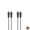 Hama FIC 2RCA-2RCA öszzekötőkábel 3m Black 00205258
