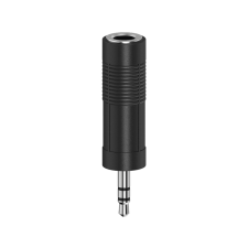 Hama FIC 3,5mm Jack - 6,3 mm adapter, fekete (205196) audió/videó kellék, kábel és adapter