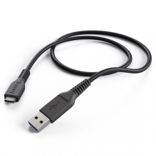 Hama FIC E3 USB 3.1 GEN 1, Type-C/USB-A töltő és adatkábel 1m Black kábel és adapter