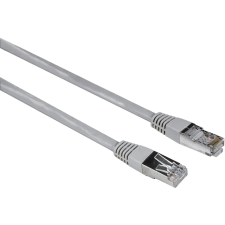 Hama FIC patchkábel Cat5E F/Utp, 1 Bgps, Eco, 10 méter, szürke (200918) kábel és adapter