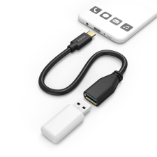 Hama FIC USB-C OTG adapter 15cm fekete (201605) (hama201605) mobiltelefon kellék
