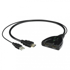 Hama HDMI Splitter 2 Way Black kábel és adapter