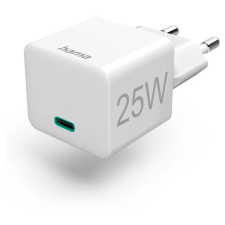 Hama mini USB-C Hálózati adapter - Fehér (25W) mobiltelefon kellék